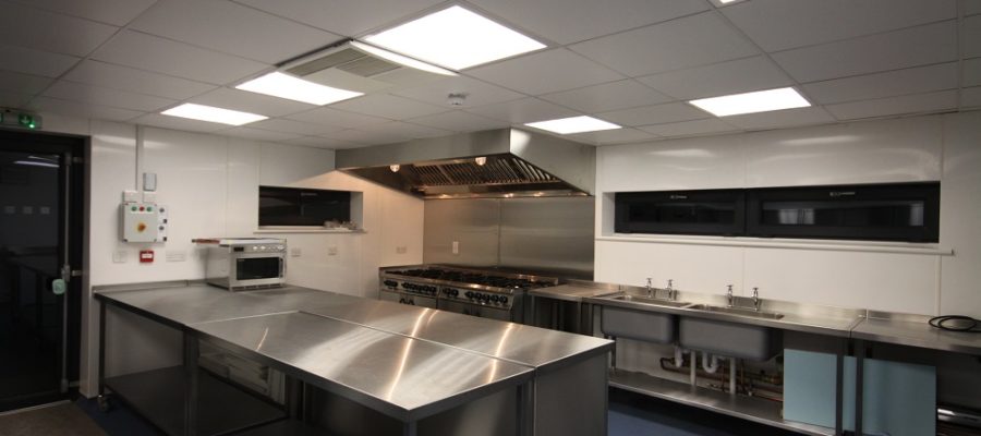 Fully equipped commercial kitchen