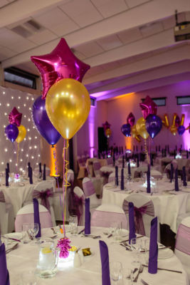 Main Hall setup for a Bat Mitzvah party Photo: ©Catherine Pound Photography