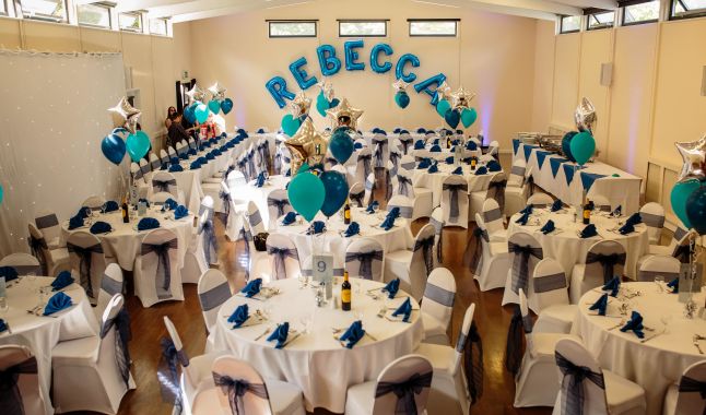 Main Hall setup for a Bat Mitzvah party Photo: ©Catherine Pound Photography